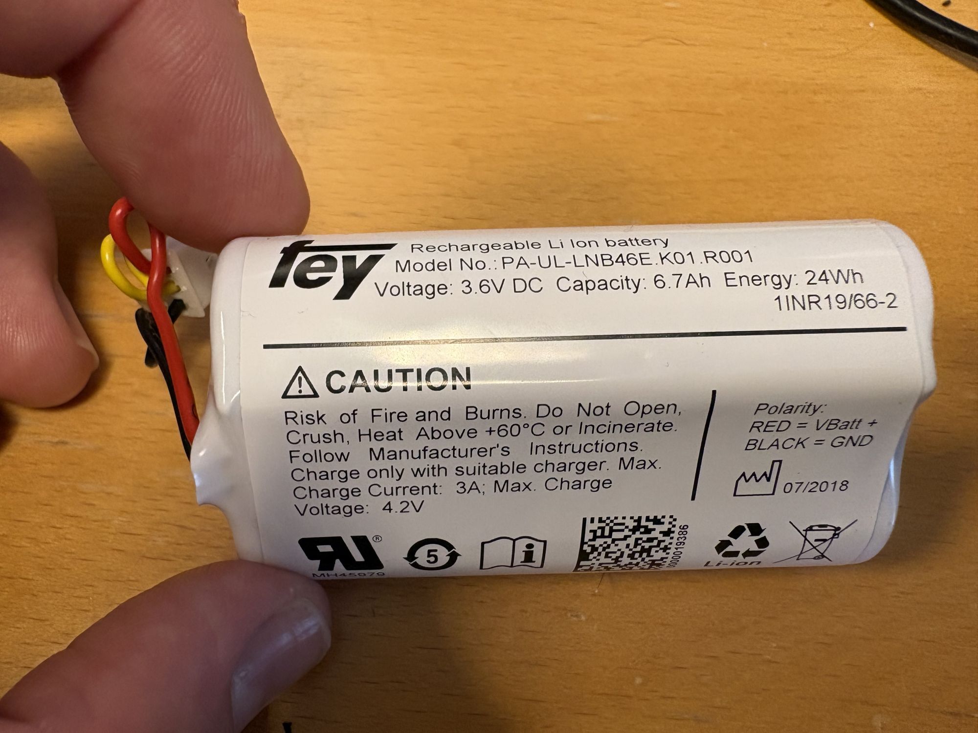 Fey LNB46E 6.7 Ah replacement lithium-ion battery pack